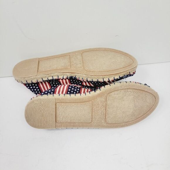 Coldwater Creek Stars and Stripes Americana USA Flag Escape Espadrilles Size 7 - Picture 7 of 8